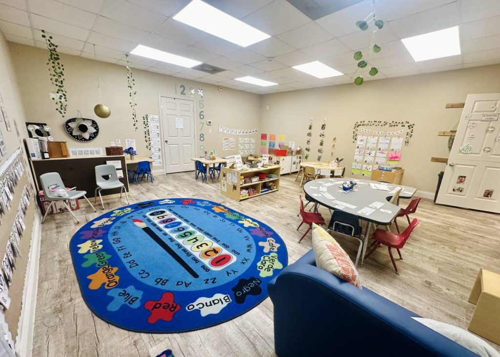 "Inside view of classrooms at TRS-certified daycare and preschool in Webster TX"