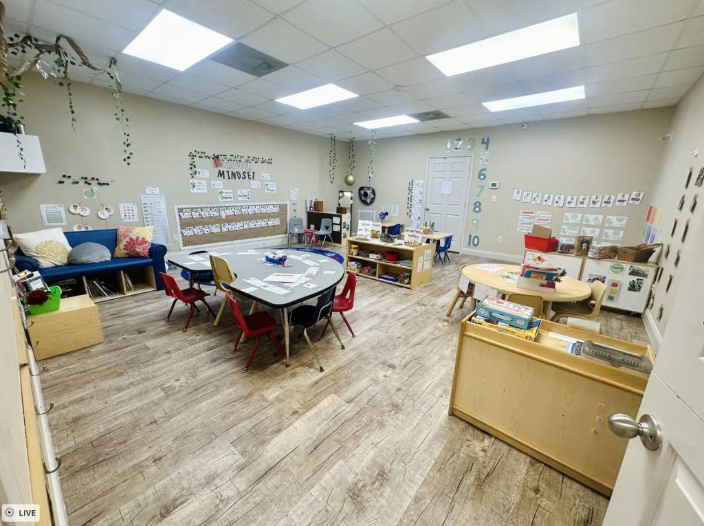 "Daycare and preschool learning areas designed for infants to 12 years"